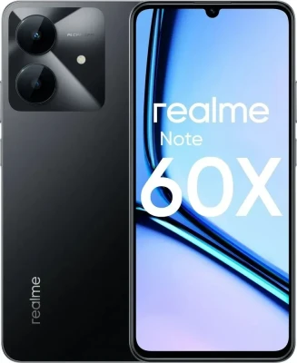 realme Смартфон Note 60X Ростест (EAC) 3/64 ГБ, черный матовый
