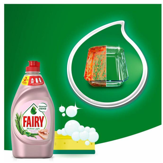 Средство для мытья посуды Fairy "Жасмин и алоэ вера", 450 мл