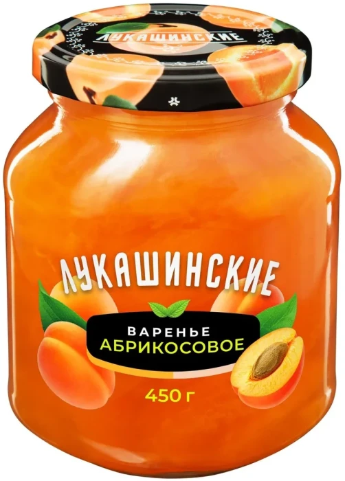 "Лукашинские" Варенье абрикосовое 450гр