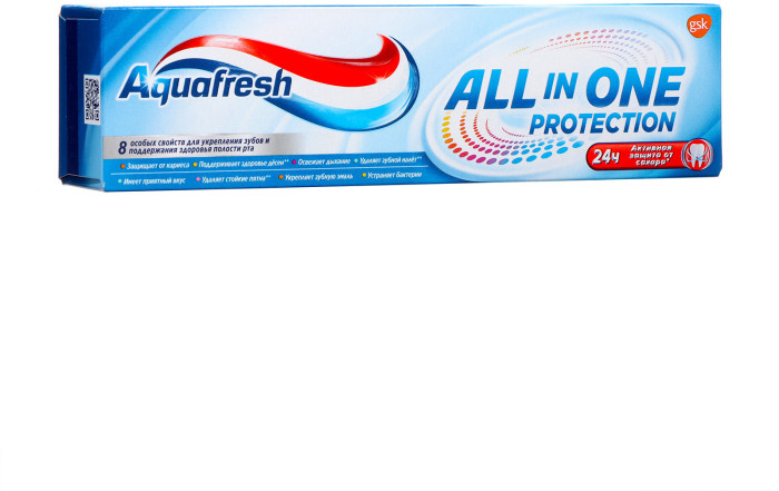 Зубная паста Аквафреш" All-in-One Protection, 75 мл