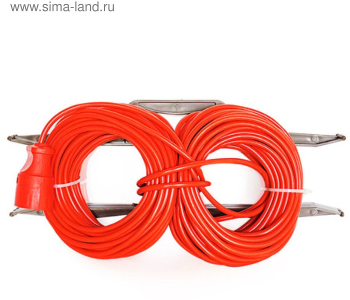 Удлинитель на рамке штепс. Glanzen, 1 розетка, 30 м, 6 А, IP20, ПВС 2*0.75, ER-50-001