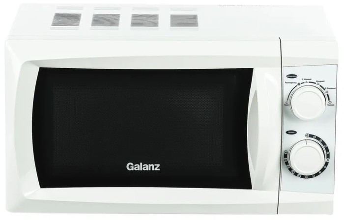 Микроволновая печь Galanz MOS-2002MW, 700 Вт, 20 л, белая 