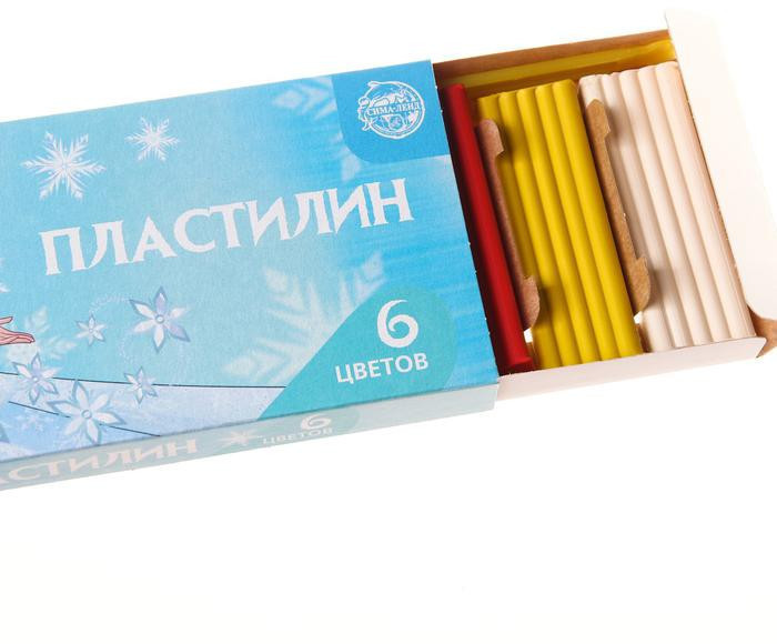 Пластилин 6 цветов 90 г «Эльза», Холодное сердце