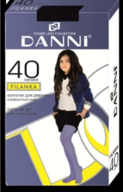 DANNI VIVA yong ladi. колготки детские 40 den.  Размер: 146-152, 10-12 лет/122-128, 6-8 лет
